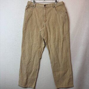 Vtg Lee Dungarees Corduroy Pants Men 38 x‎ 32 tan khaki Loose Straight baggy Y2K
